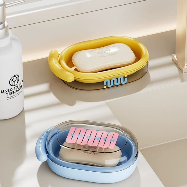 IVORY Wadah Kotak Sabun Batang Aesthetic Soap Case Tempat Sabun Alat Kamar Mandi