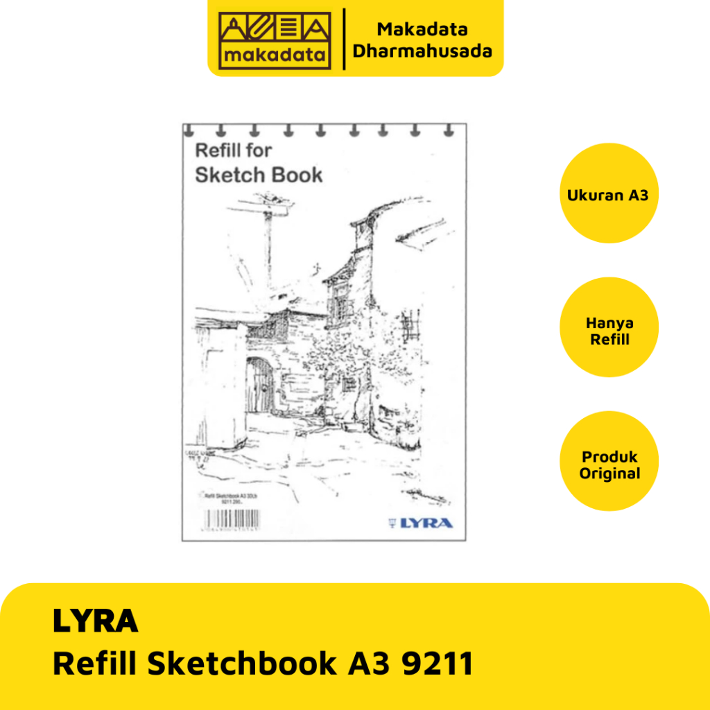 

REFILL SKETCH BOOK / BUKU MENGGAMBAR / BUKU SKETSA LYRA A3 9211 MURAH