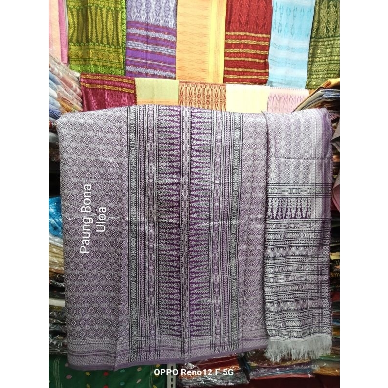 SONGKET MESIN TUMTUMAN KATUN ATBM WARNA PINK PUTZIA