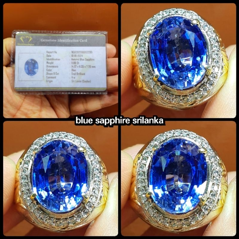 SAPPHIRE ROYAL BLUE CEYLON HQ + MEMO LAB