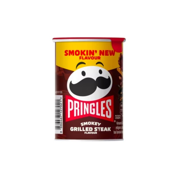 

Pringles potato chips smoky grilled steak 42 gram
