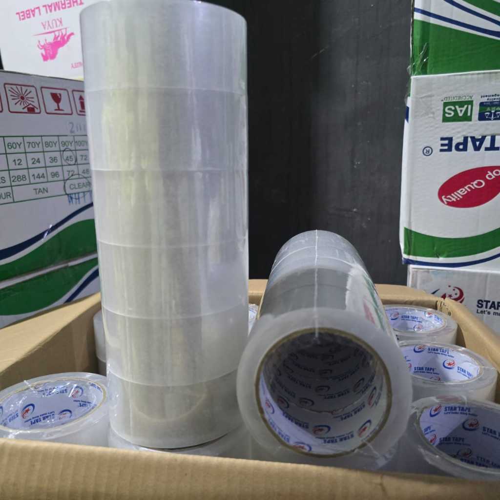 

LAKBAN START TAPE REKAT 45 X 100 YARD - 1 SLOP ( 6 PC ) - LAKBAN BENING & COKLAT 1 SLOP KUAT BERKUALITAS