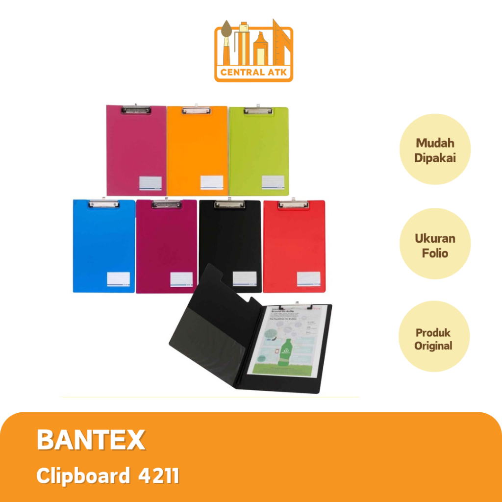 

CLIPBOARD / PAPAN UJIAN BANTEX FC COVER (KODE 4211)