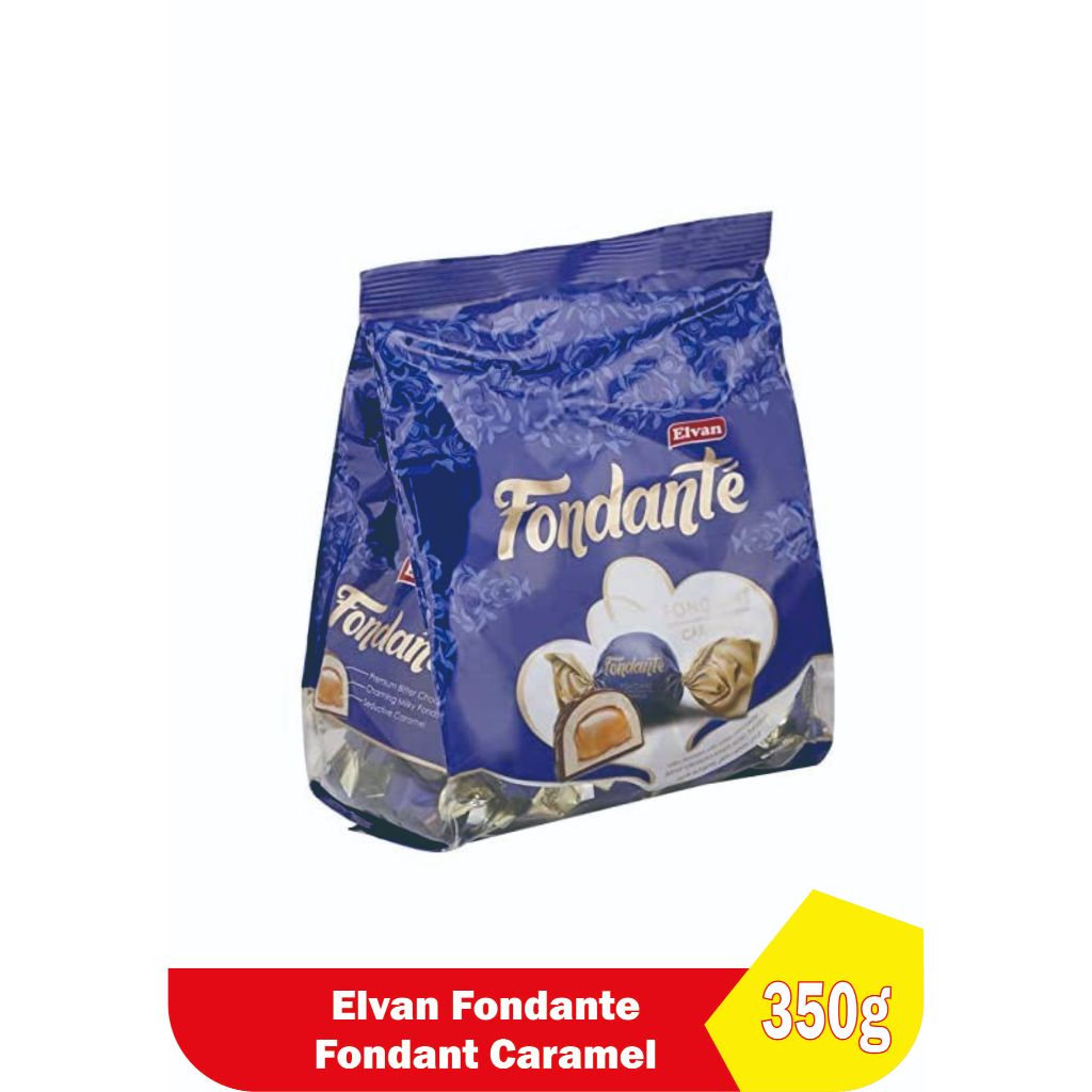 

Elvan Fondante Fondant Caramel/Fudge Chocolate Cream/Fudge Milk Cream/Caramel Chocolate 350 g