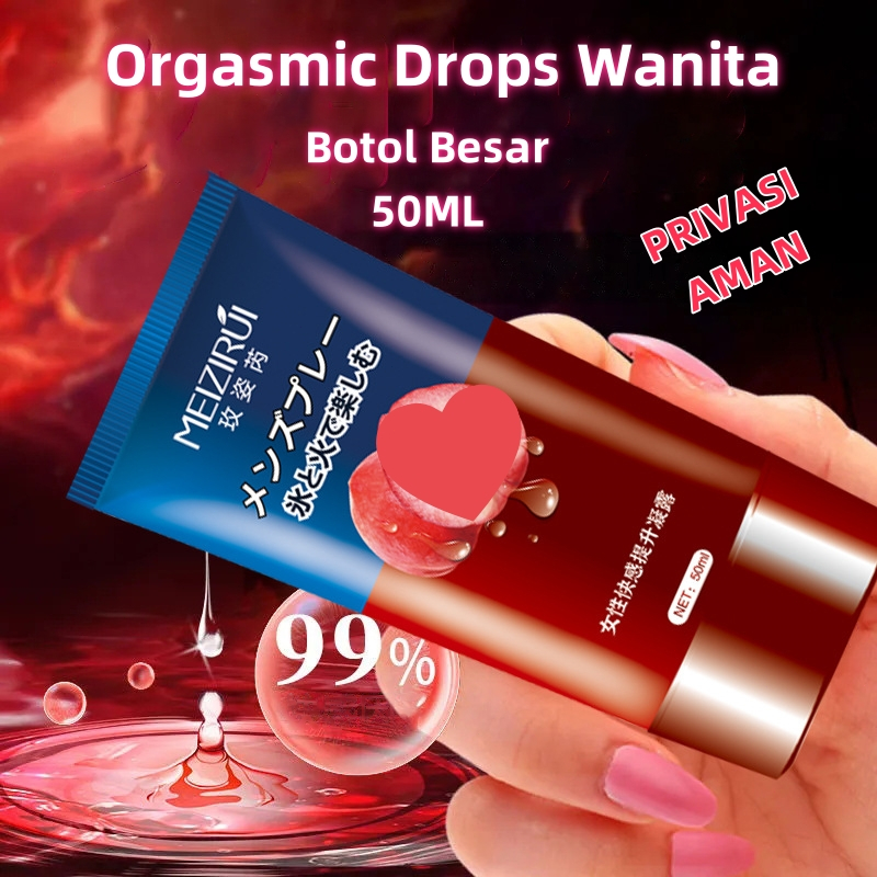 [PRIVASI AMAN]Hogashop 50ml Botol Besar Orgasm Wanita Lubricant Gel Miss V Pelumas Orgasmic Drops