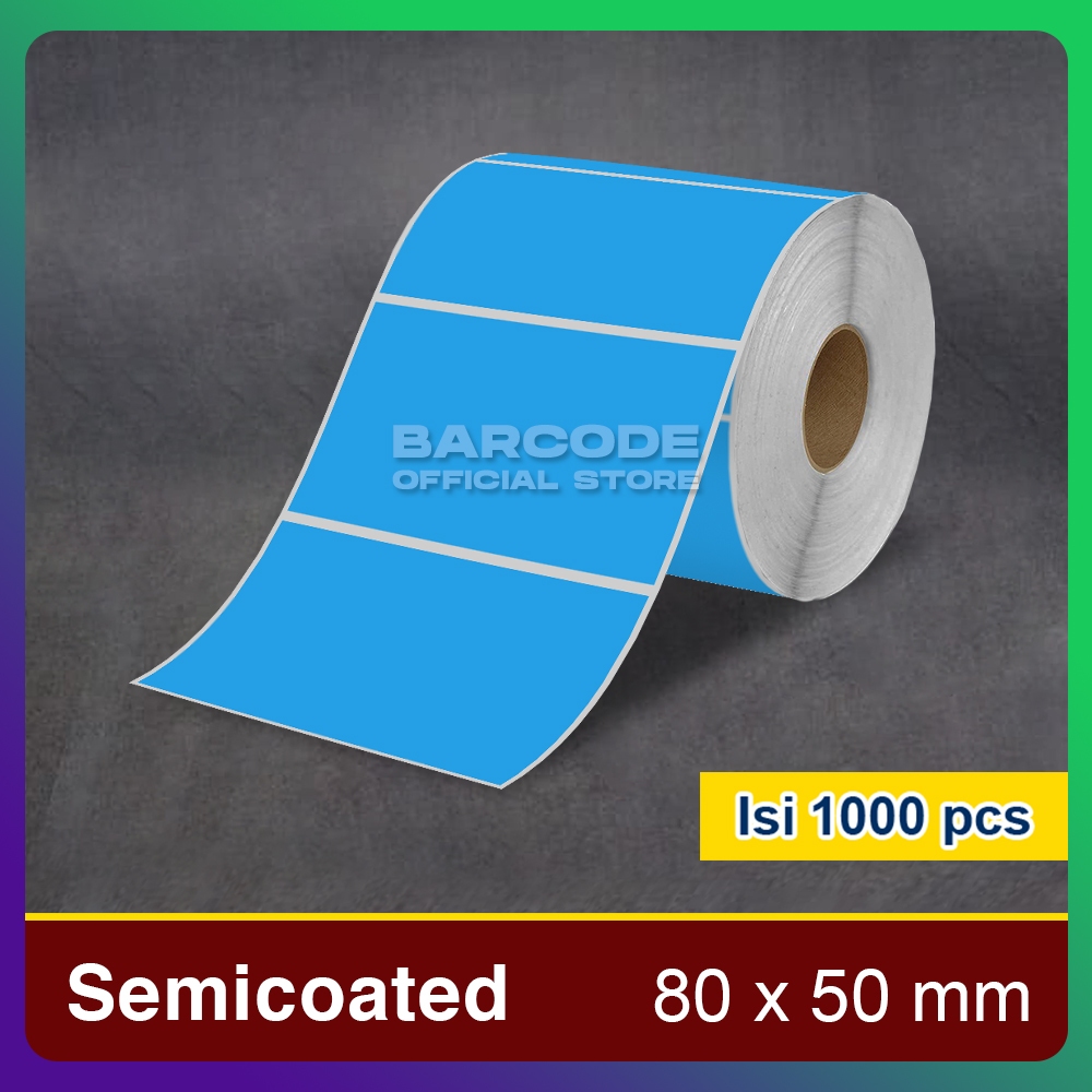 

Custom Label Semicoated Thermal Yupo Silvermatte Semicaot Termal Stiker Barcode