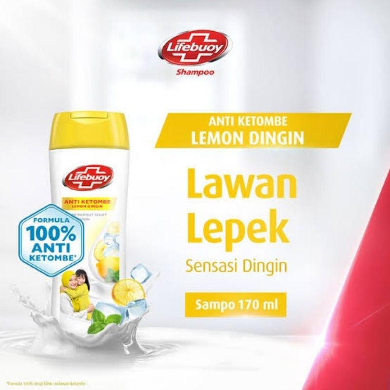 Shampoo Lifebuoy Anti Ketombe Lemon Dingin 170 ml