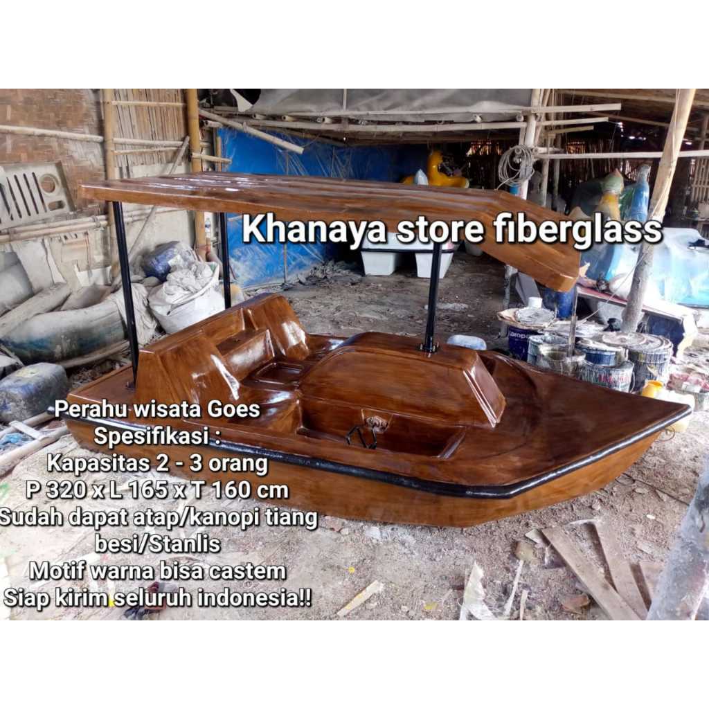 Permainan wahana air perahu gowes fiberglass_Sepeda air gowes fiber_Mainan wahana air terbaru