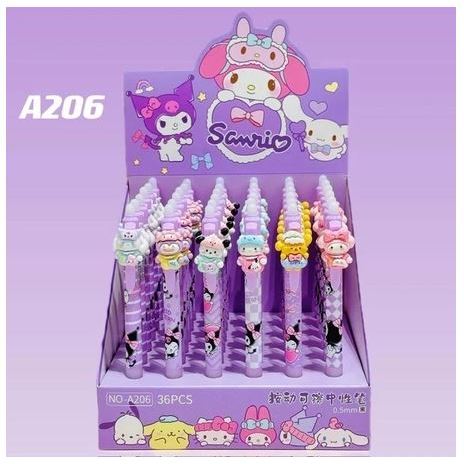 

Bolpen Gel Fancy motif Sanrio Lucu / Pulpen gel Retractable pen A206 SR