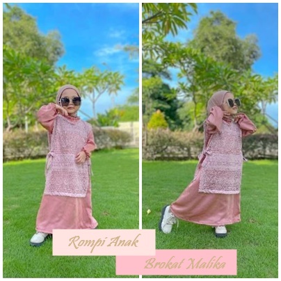 Outer Rompi Brukat Anak 2 sampai 6 Tahun Vest brokat anak Outer kids Outer Longvest Brukat Anak Mewa