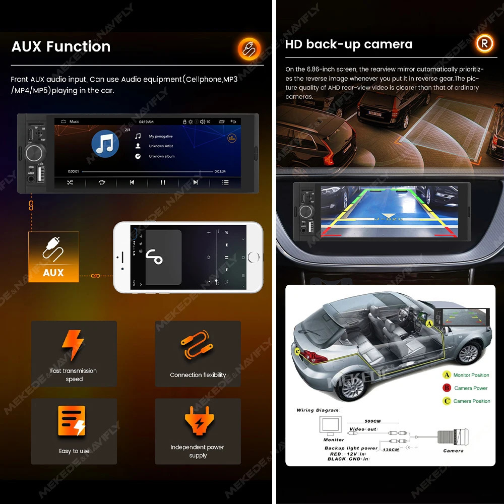 FM Carplay Universal Android Auto Radio Mobil Multimedia