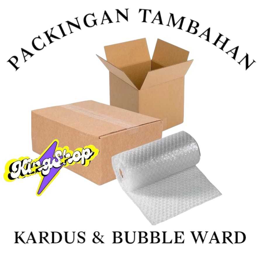 

bubble warp dan kardus packingan extra aman untuk paketan