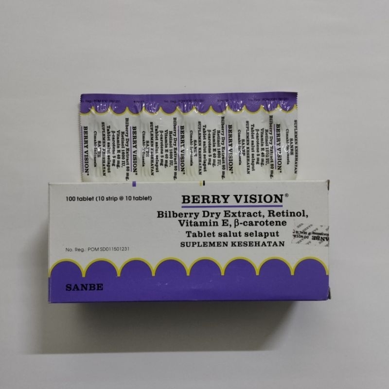 BERRY VISION TABLET SUPLEMEN KESEHATAN MATA