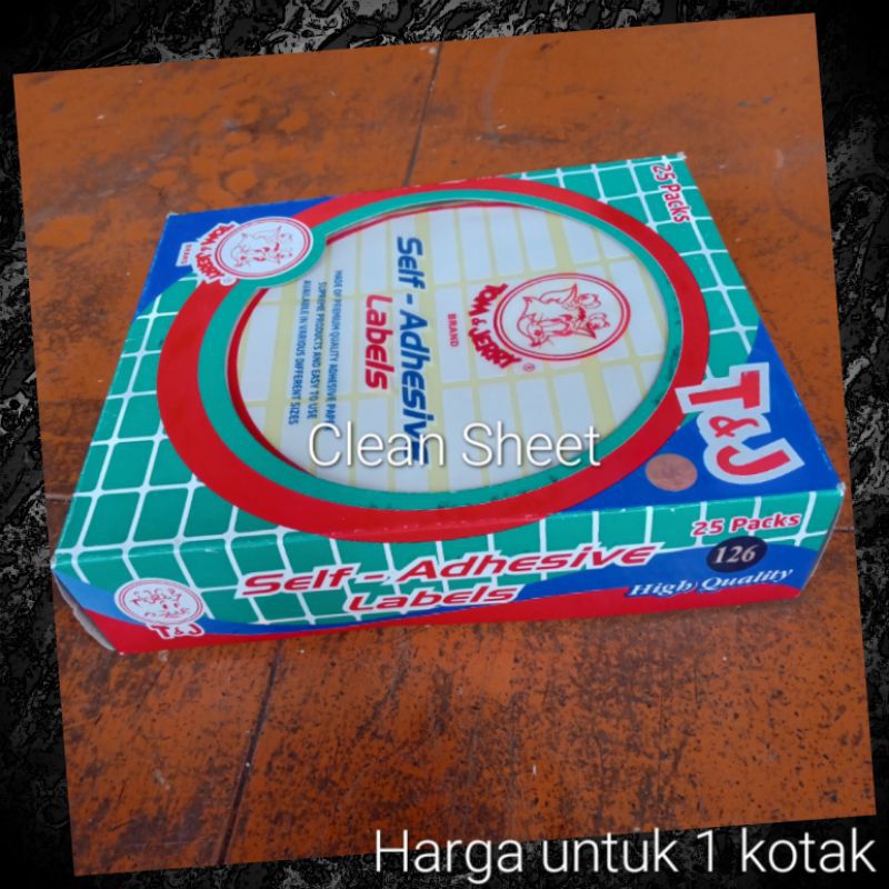 

Label Tom & Jerry 126 (Harga untuk 1 kotak)