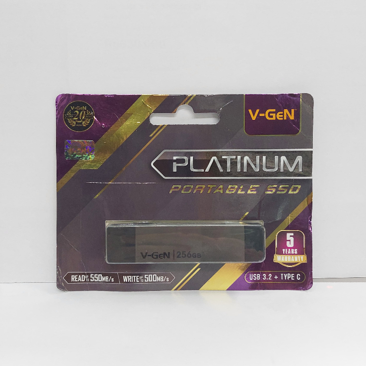 PORTABLE SSD 256GB VGEN PLATINUM Type C USB 3.2