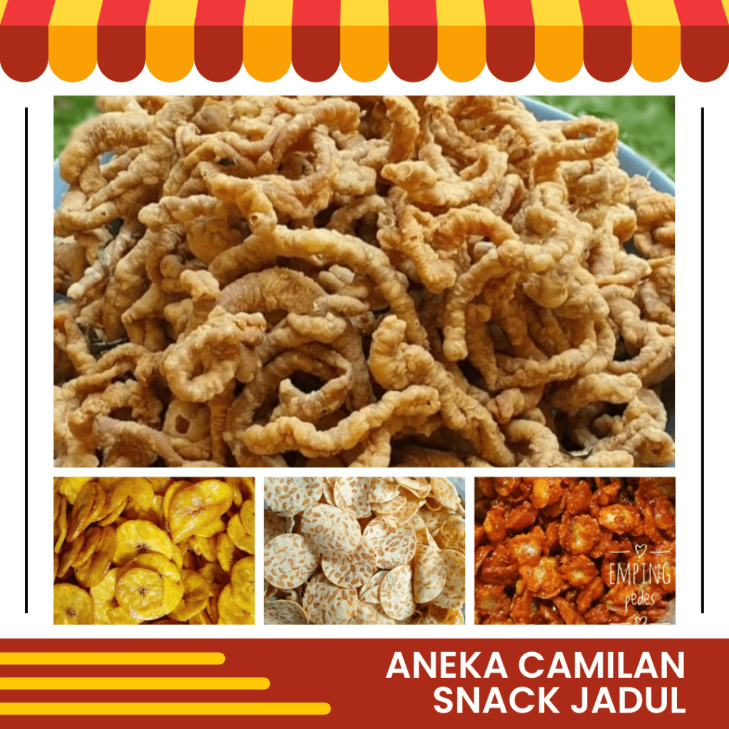 

Keripik Pisang Bulat Koin Manis Kripik Usis Ayam Crispy Tempe Sagu Original Renyah Emping Melinjo