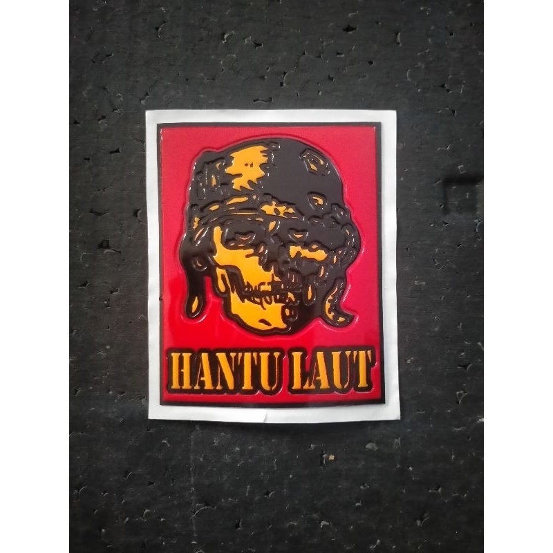 

stiker embos tengkorak hantu laut untuk mobil dan motor