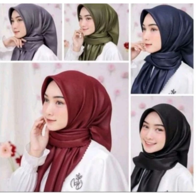 Hijab Segi Empat Azara Nur Sinar Gliter-Katun Eksimer Adem,Elegan, Nyaman Dipakai