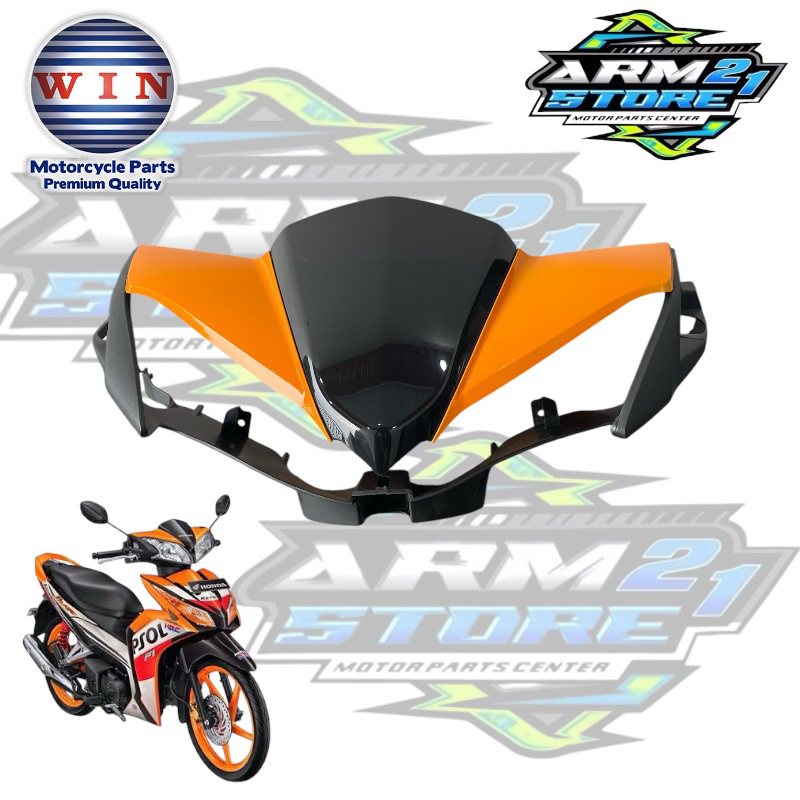 WIN- BATOK DEPAN BLADE NEW REPSOL 110-125 (OREN) / BATOK TOTOK DEPAN BLADE NEW WARNA ORANGE BLADE RE