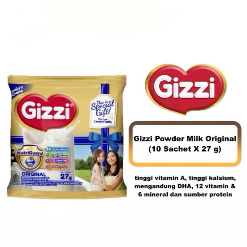 

Gizzi Susu Bubuk Sachet Satuan 27 Gram