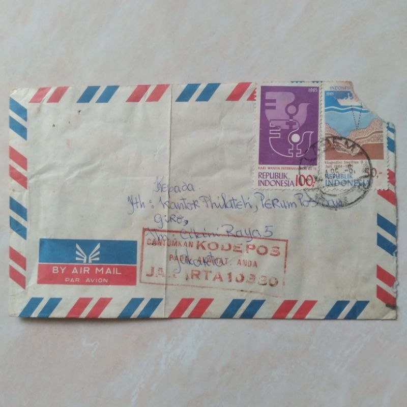 

Koleksi Korespondensi Kuno Jadul Sampul Surat 1985 - YN2205