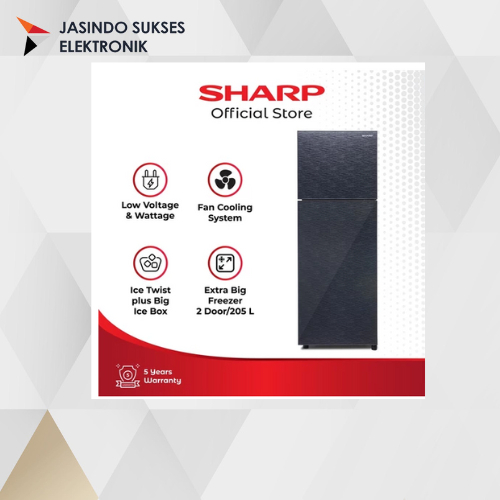 LEMARI ES SHARP SJ-246XG 2 PINTU