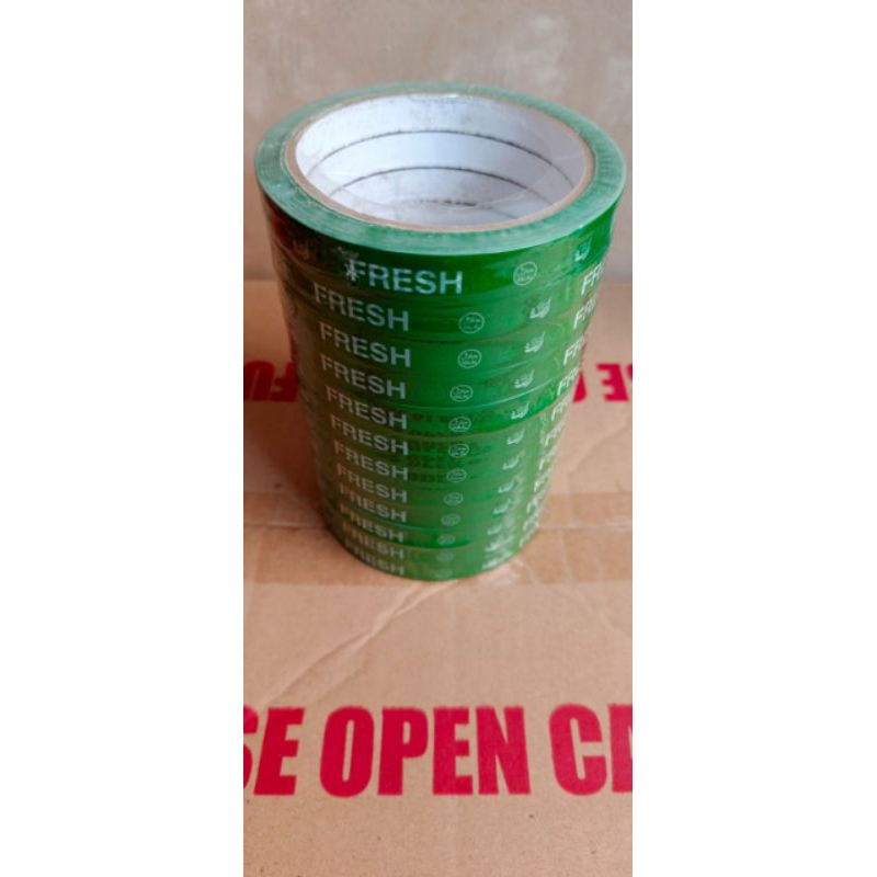 

isolasi hijau FRESH HALAL 12mm ( Slop isi 12 )