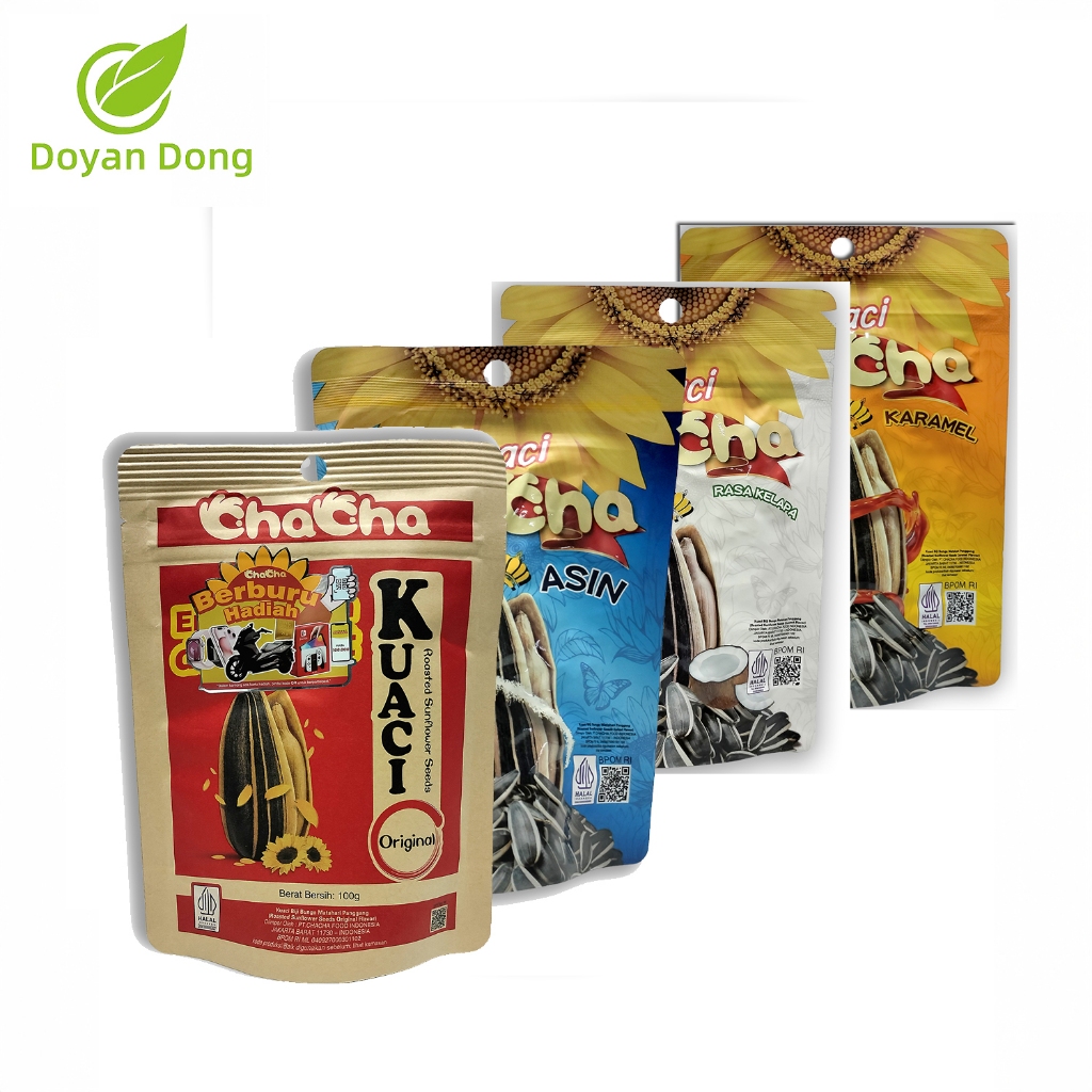 

【4PCS】mix Qia Qia Xiang Kuaci Rasa Asli 100gram - Cemilan Asin-Karamel-Kelapa-Origina-Food