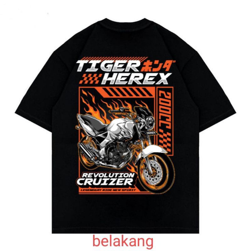 KAOS RACING MOTOR HONDA TIGER HEREX 200CC REVOLUTION CRUIZER LEGENDARY RIDE NEW SPIRIT
