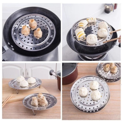 Tatakan Kukusan/ Alas Panci Kukus/ Steamer Rack Stainless/ Panci Kukus Lubang/ Alas Kukus Anti Karat