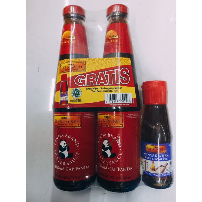 

PROMO - 2pcs Lee Kum Kee Saus Tiram 510gr + FREE 1pcs Lee Kum Kee Minyak Wijen 115ml