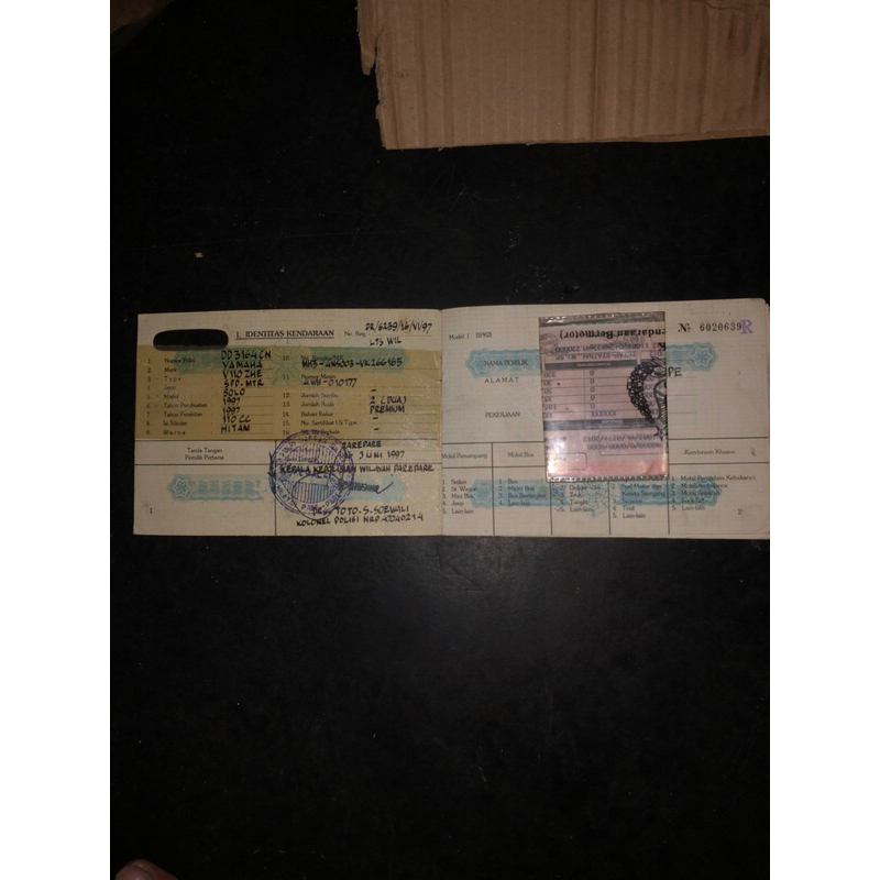 Dokumen F1zr tahun 1997