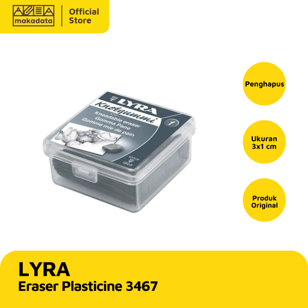 

LYRA KNEADABLE / CLAY ERASER SOFT 3467 PENGHAPUS PLASTISIN