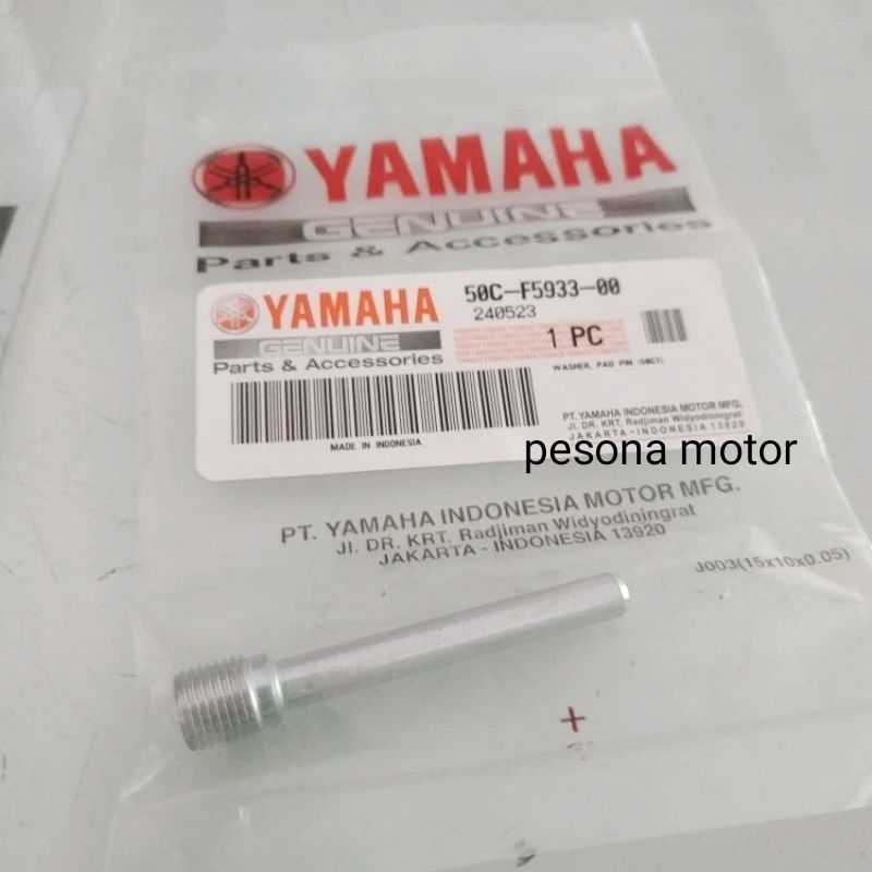 Baut Pin Pad kaliper cakram belakang Jupiter MX, Vixion 50C-F5933-00 Ori