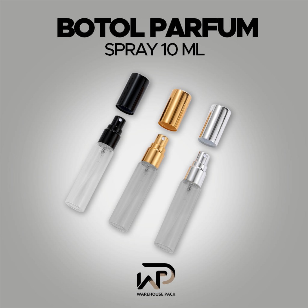 Botol Spray Refill Parfum 10 ml | Botol Kaca Spray Ramping | Botol Decant Parfum Isi Ulang | Spray T