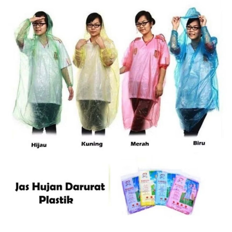 Jas Hujan Plastik SETELAN JAS HUJAN PLASTIK STELAN JAS HUJAN JAS HUJAN SEKALI PAKAI