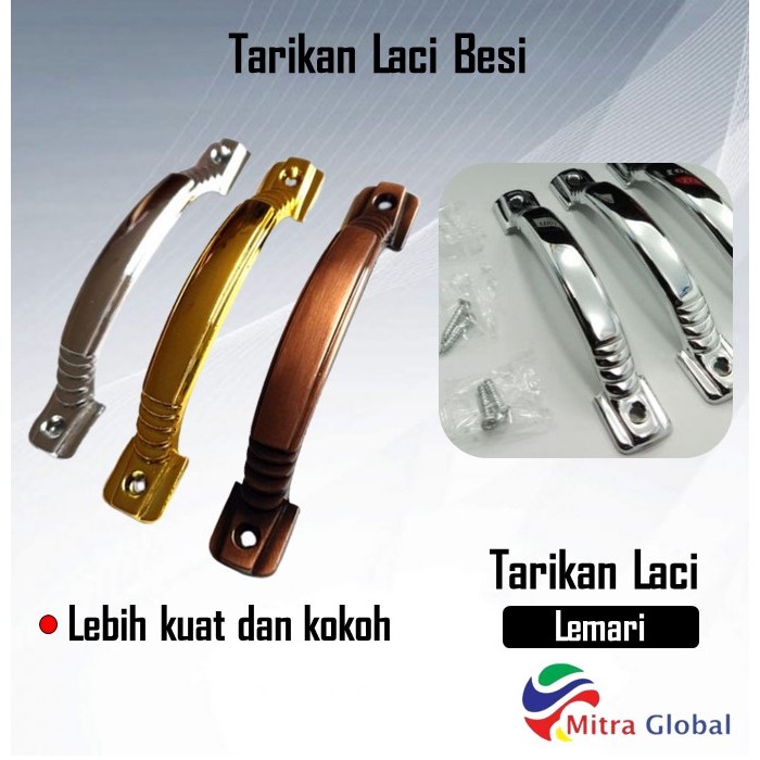 Tarikan Laci Besi / Handle Tarikan Laci Lemari Handle Pintu Lemari Pegangan Handle Plat Besi Drawer 