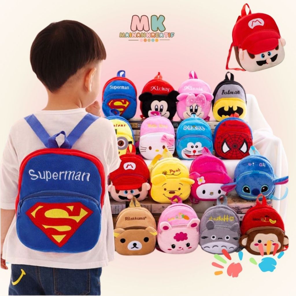MK501 Tas Ransel Anak Karakter Mini Motif Cute Import / Ransel anak /Tas Anak Import / ransel anak t