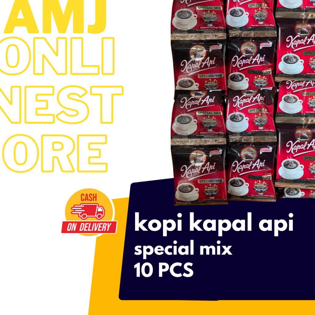 

Kopi Kapal Api Special Mix/ KA one gula pisah/ ABC Susu / ABC Special Mix - 10 PCS Kopi instant