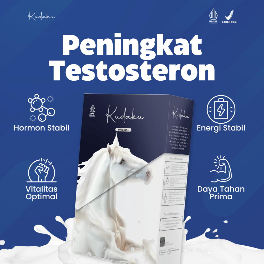 KUDAKU Susu Kuda Peningkat Stamina penambah bpom original herbal pria hormon testosteron