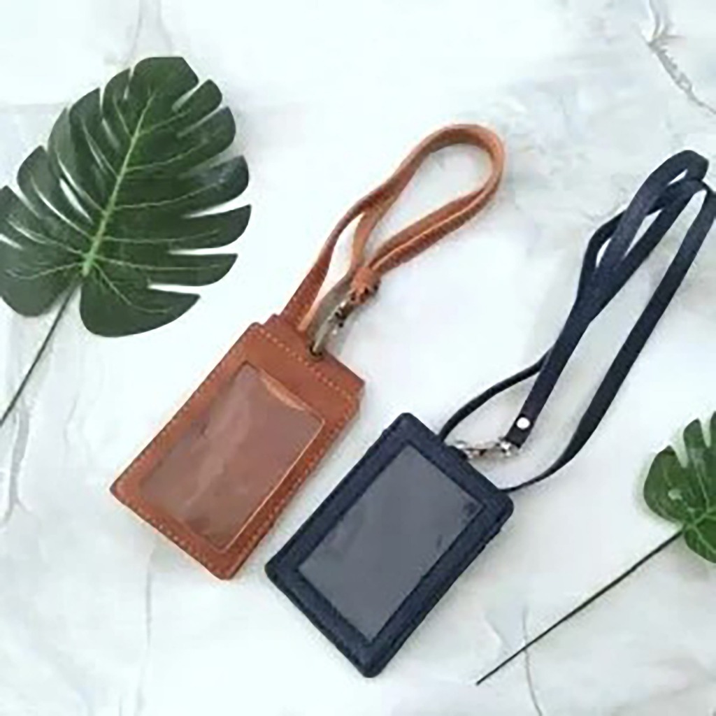 

LANYARD + CARD HOLDER PU LEATHER CUSTOM CORPORATE - LY-01KLT