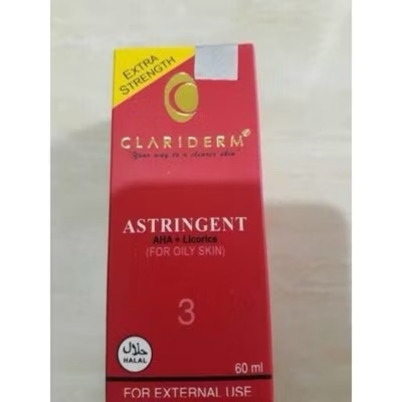 Clariderm Astringent 3 Original Import Clariderm Astringent 3 Original Import