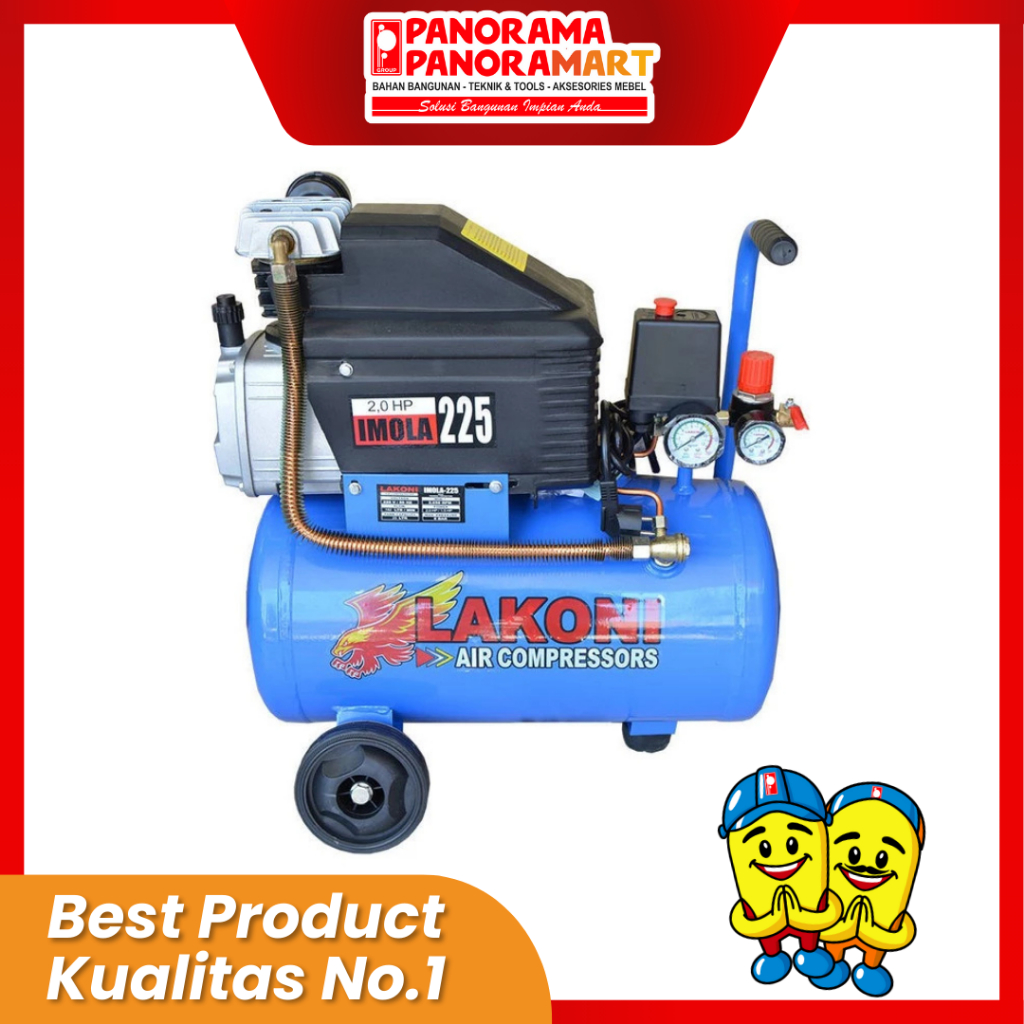 COMPRESOR LAKONI IMOLA 225 / Kompressor Compressor Listrik Lakoni Imola 225 Kompresor Udara Air Comp