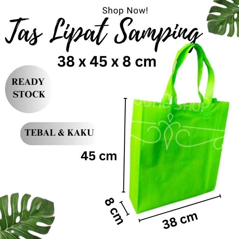 

Tas Lipat Samping Spunbond 38x45x8 cm / Tas Souvenir / Tas Hajatan / Goodie Bag / Tas Hampers / Shopping Bag / Tas Promosi / Tas Seminar