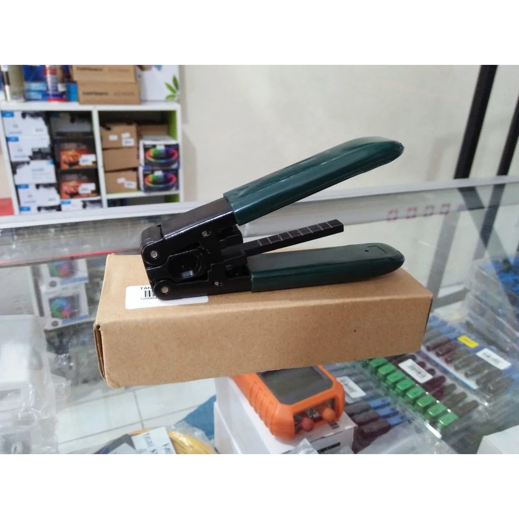 Tang Kupas Dropcore Core - drop core stripper FTTH Hijau