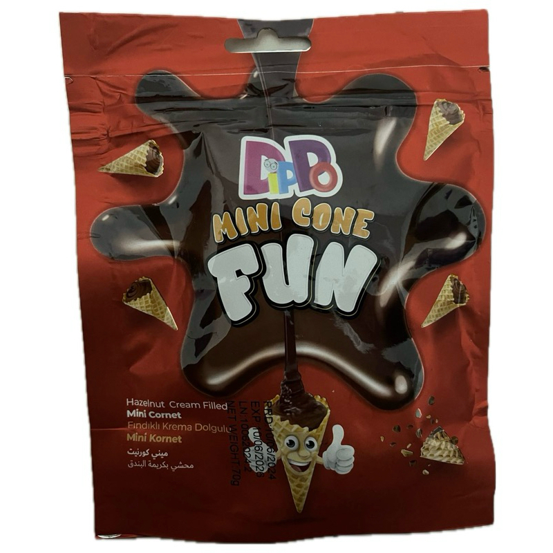 

Dippo mini cone hazelnut flavour