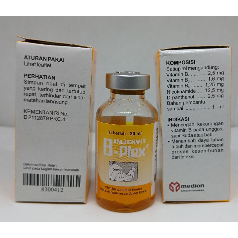 VITAMIN INJEKSI VIT B COMPLEKS 20ML VITAMIN AYAM JAGO VITAMIN SAPI KUDA DOMBA KAMBNG