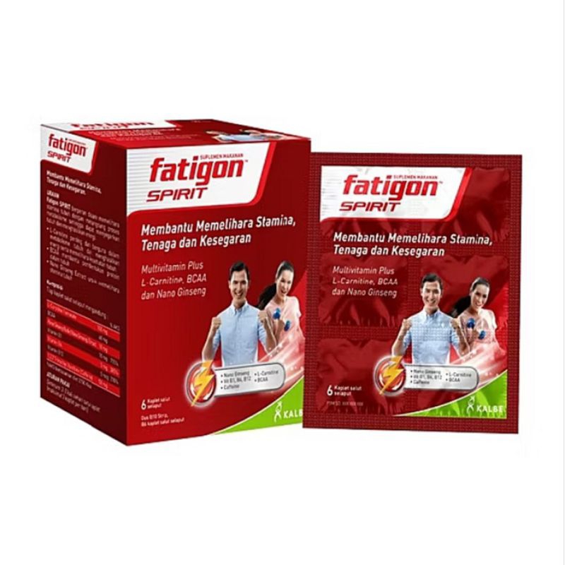 Fatigon Spirit/Fatigon Putih Multivitamin 1 Strip isi 6 Kapsul