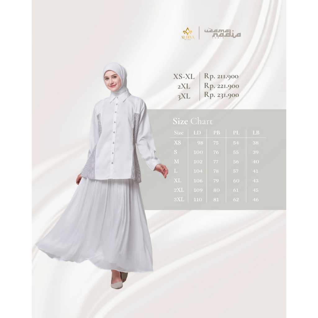 Atasan Wanita - Tunik Salur Wanita By Aldiva - Bahan katun Madinah