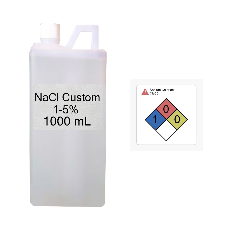Larutan NaCl / Larutan Natrium Klorida/ Sodium Chloride / Larutan Garam 1000 ml Custom 1%-36%